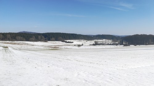 Winterlandschaft am Afelskreuz